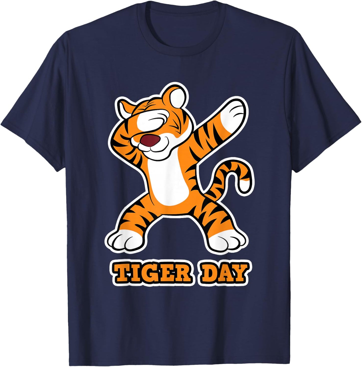 Tiger Day - Tiger Cat for Children - Tiger T-Shirt - T-Shirt | Navy