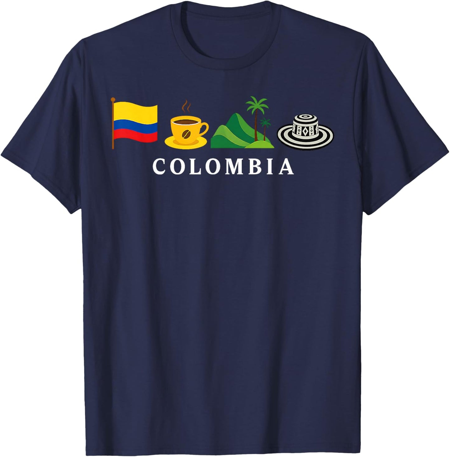 Colombia Country Colombian Flag Women Kids T-Shirt - T-Shirt | Navy