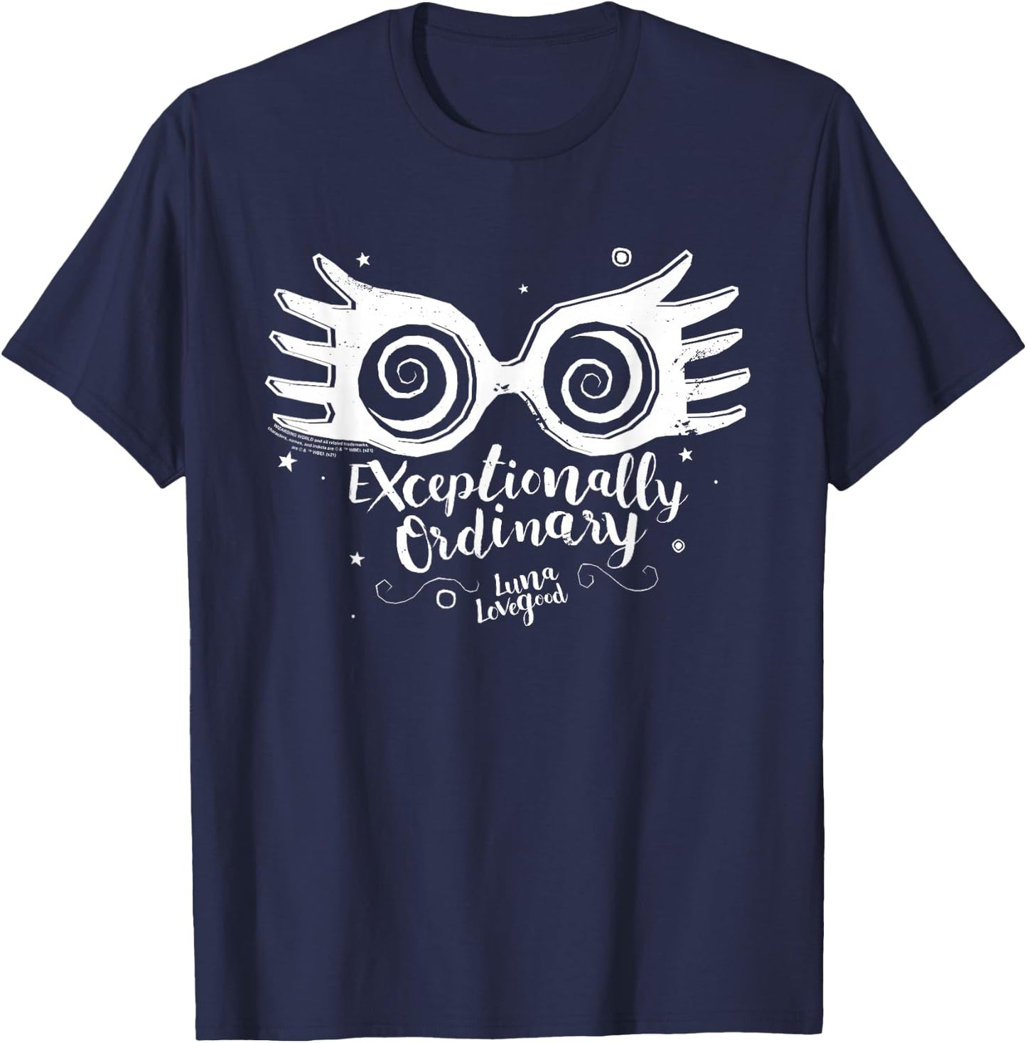 Harry Potter Luna Lovegood Exceptionally Ordinary T-Shirt - T-Shirt | Navy