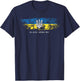 Slava Ukraini Shirt Ukrainian Flag Tryzub Military , black T-Shirt - T-Shirt | Navy