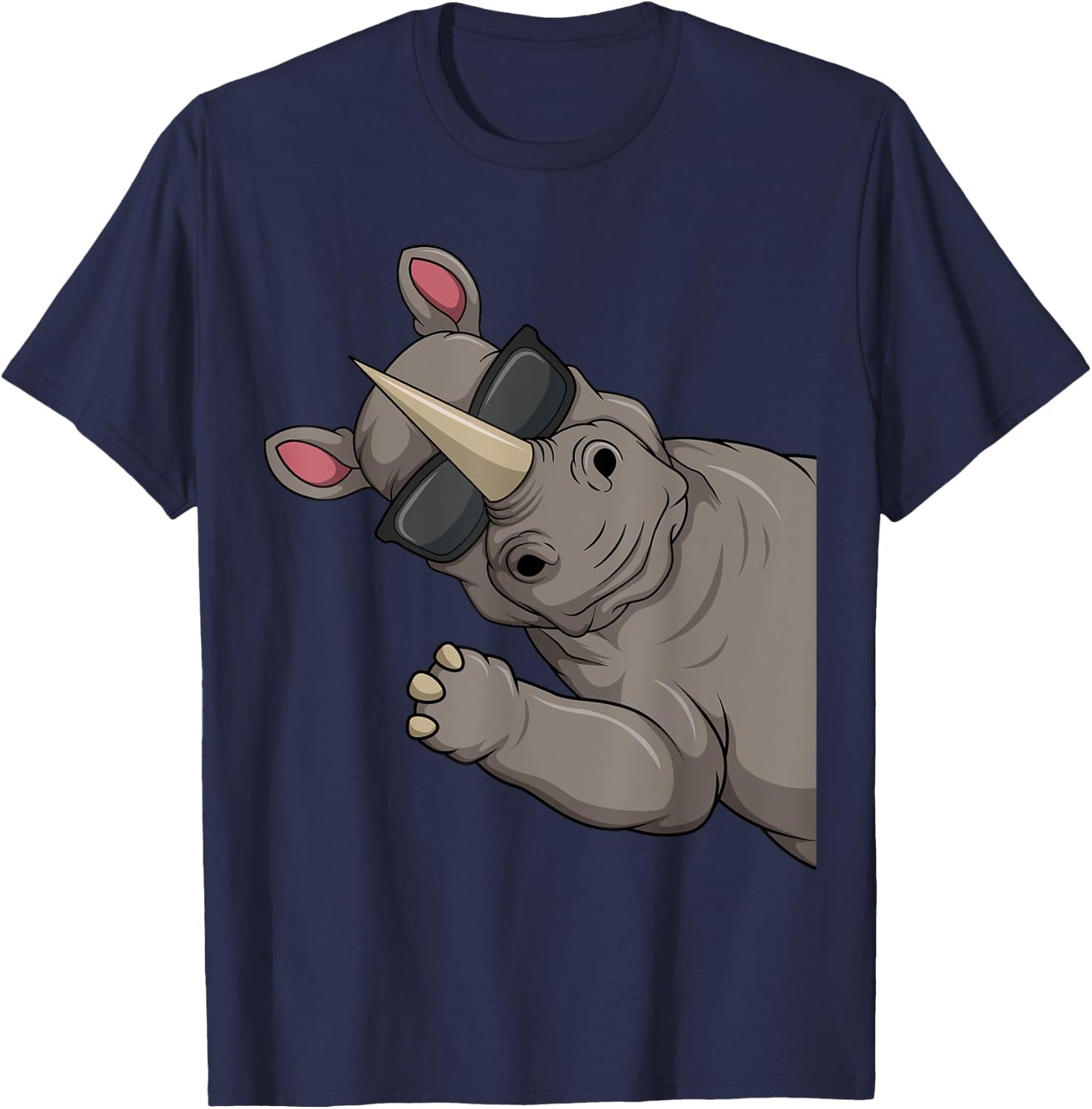 Nashorn Kinder Jungen Damen T-Shirt - T-Shirt | Navy