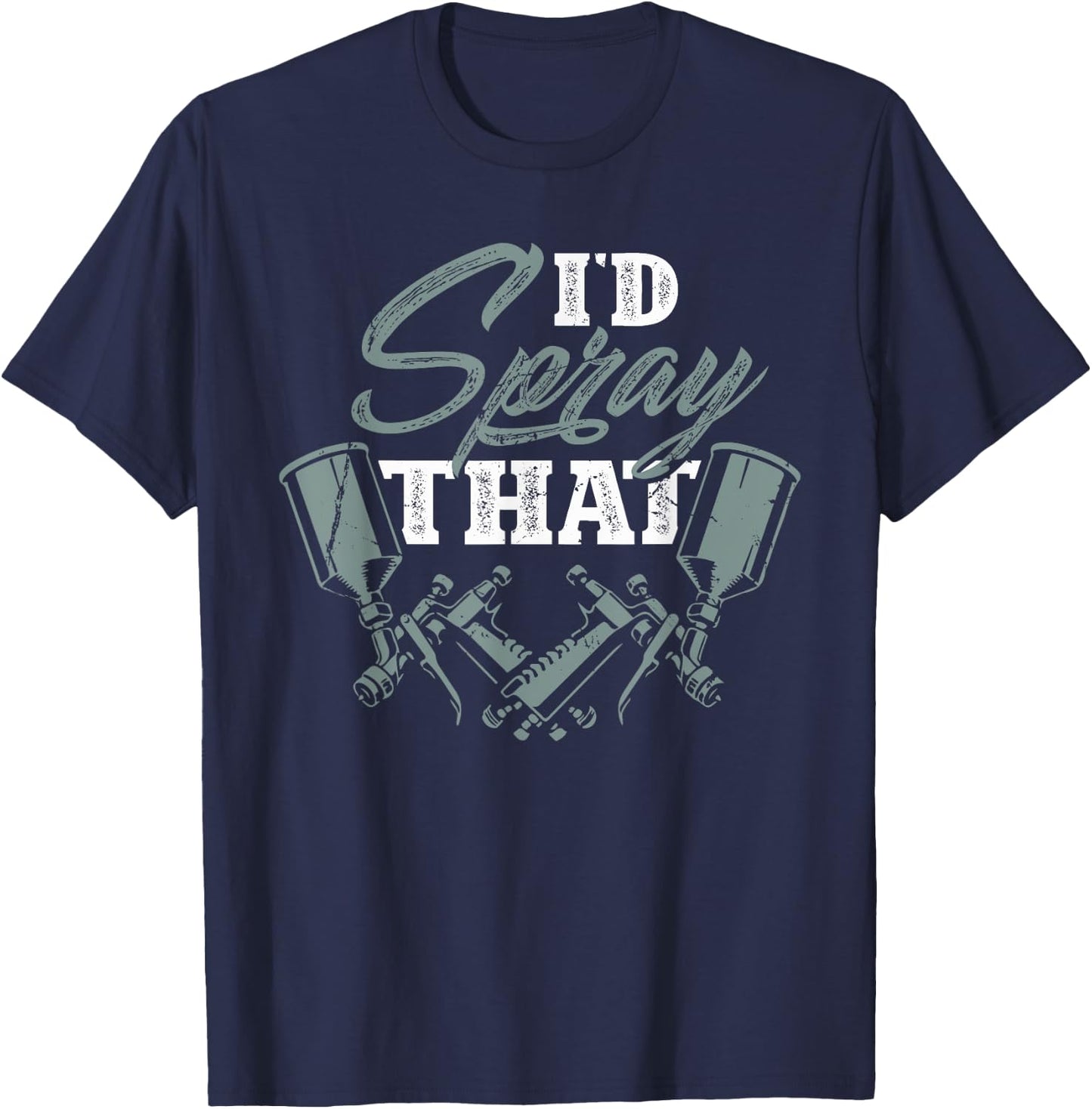 Car Sprayer Auto Body Automotive Painter T-Shirt - T-Shirt | Navy