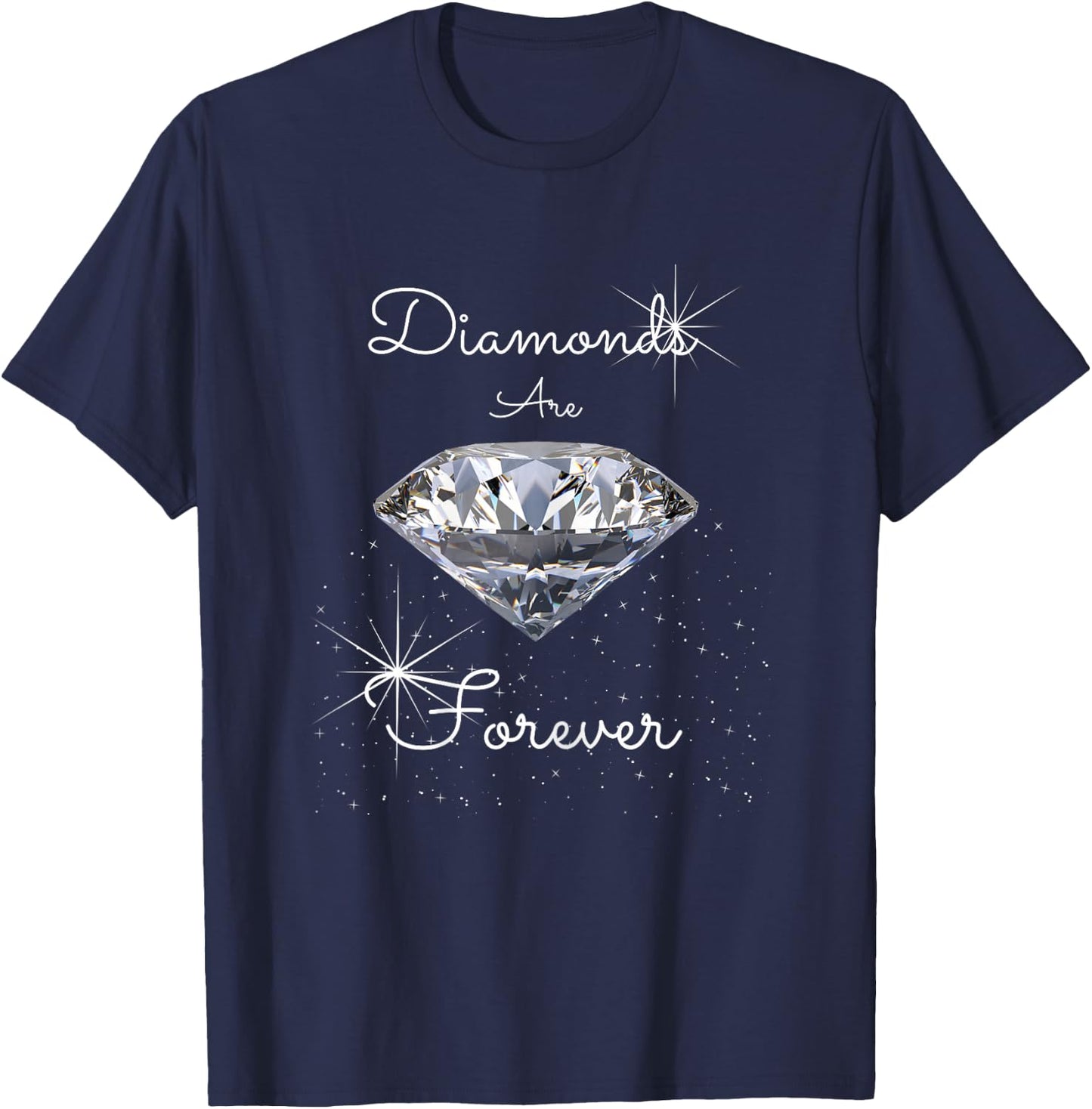 Diamonds are Forever T-Shirt - T-Shirt | Navy