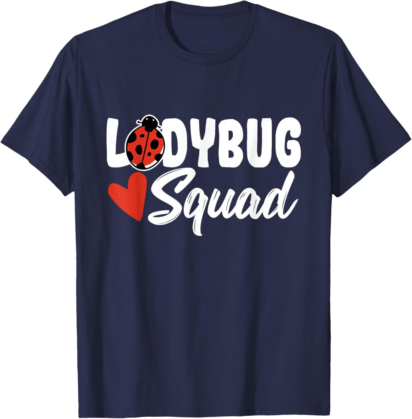 Ladybug Costume Women Kids Ladybug Squad T-Shirt - T-Shirt | Navy