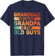 Granddad Art For Grandpa From Grandkids Fathers Day Granddad T-Shirt - T-Shirt | Navy