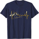 Istanbul Skyline Heartbeat Turkey Blue Mosque Love Istanbul T-Shirt - T-Shirt | Navy