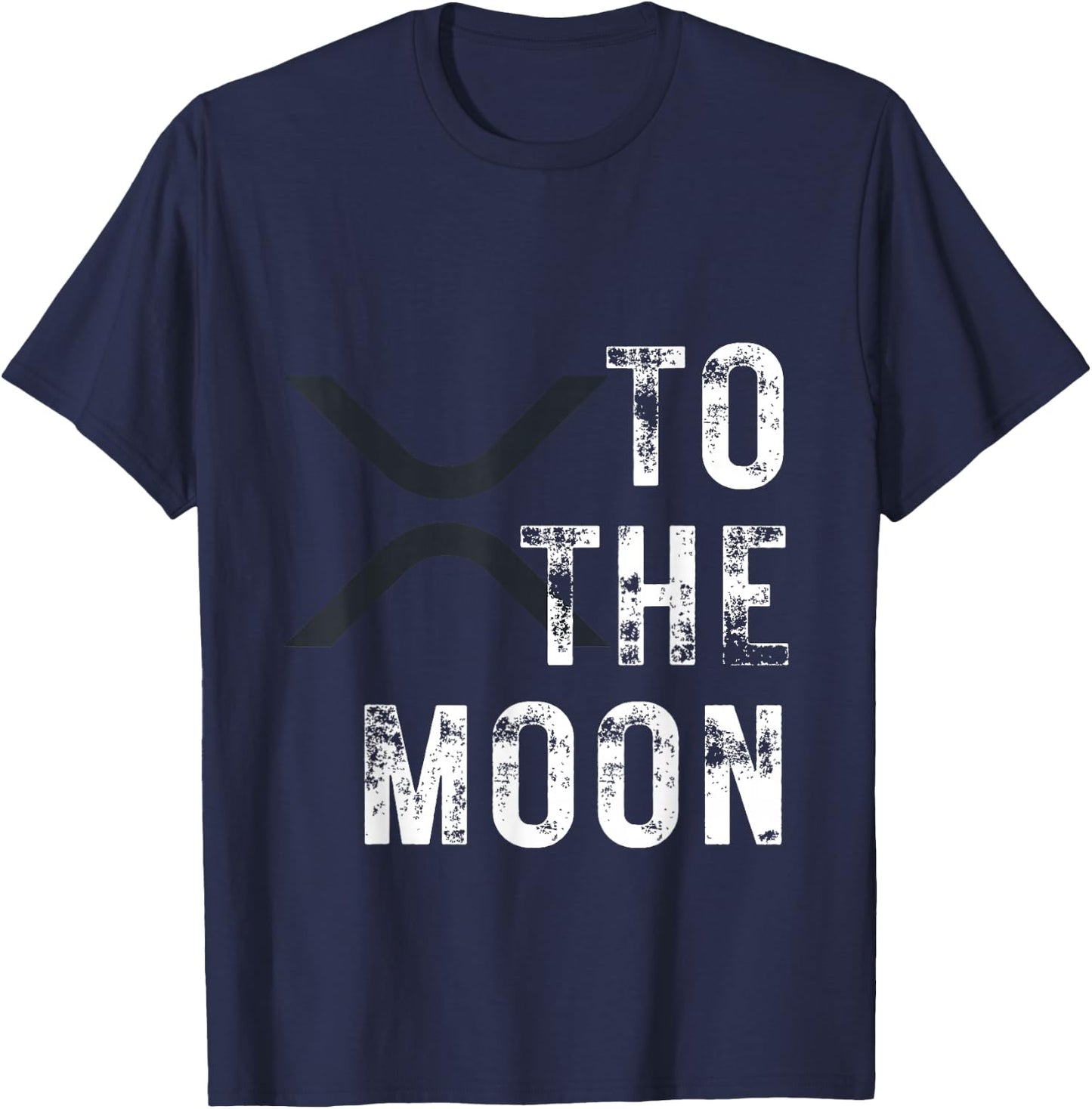 XRP Coin To The Moon XRP Crypto T-Shirt - T-Shirt | Navy
