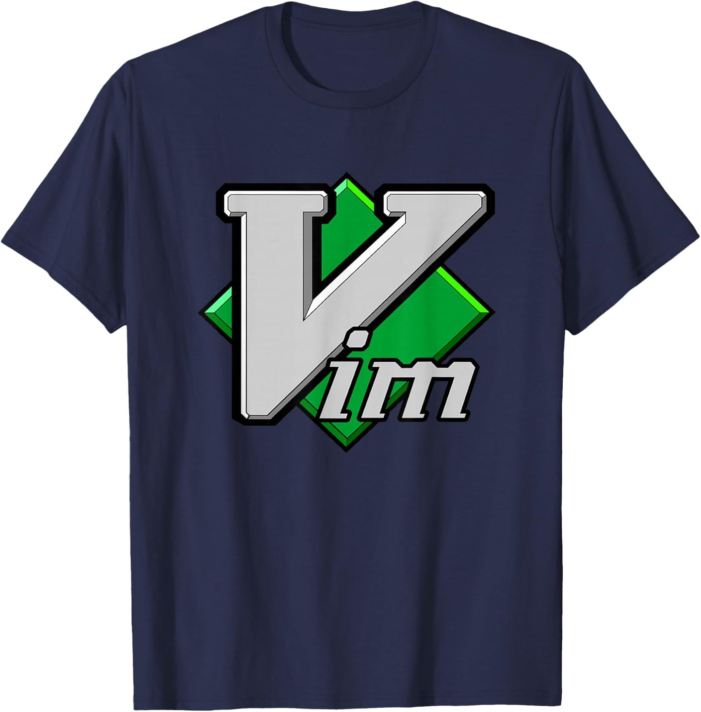 Vim Vi IMproved Script Text Editor T-Shirt - T-Shirt | Navy