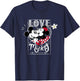 Disney Mickey & Minnie Mouse Love Mickey… Valentine’s Day T-Shirt - T-Shirt | Navy