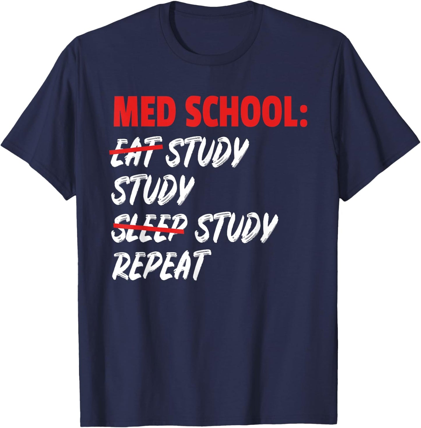 Doctor Med School Student Medicin Gift & Graphic T-Shirt - T-Shirt | Navy
