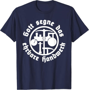 Straßenbauer Straßenbau Zunftzeichen Geschenk T-Shirt - T-Shirt | Navy