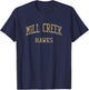 Mill Creek High School HS Hoschton GA Vintage Sports T-Shirt - T-Shirt | Navy