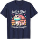 Just A Girl Who Loves Bearded Dragon Cute Reptile Lover T-Shirt - T-Shirt | Navy