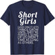 Short Girls God Only Lets Things Grow They're Perfect T-Shirt - T-Shirt | Navy