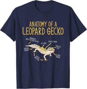 Leopard Gecko Reptile Pet Gecko Leopard Gecko T-Shirt - T-Shirt | Navy