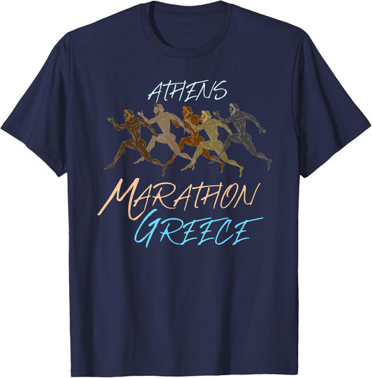 Athens - Marathon - Greece T-Shirt - T-Shirt | Navy