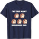 Kids I'm This Many Hedgehogs Old - Hedgehog 5th Birthday 5 Years T-Shirt - T-Shirt | Navy