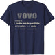 Portuguese Vovo Funny Definition Grandpa Gift T-Shirt - T-Shirt | Navy