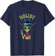 Funny Alien Cowboy Hat Howdy Peace Sign T-Shirt - T-Shirt | Navy