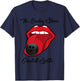Funny Bowling the Bowling Stones Design T-Shirt - T-Shirt | Navy