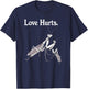 Praying Mantis Family Vintage Love Hurts T-Shirt - T-Shirt | Navy