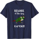Beware of the tiny Raptor Green cheeked Conure Birb Parrot T-Shirt - T-Shirt | Navy