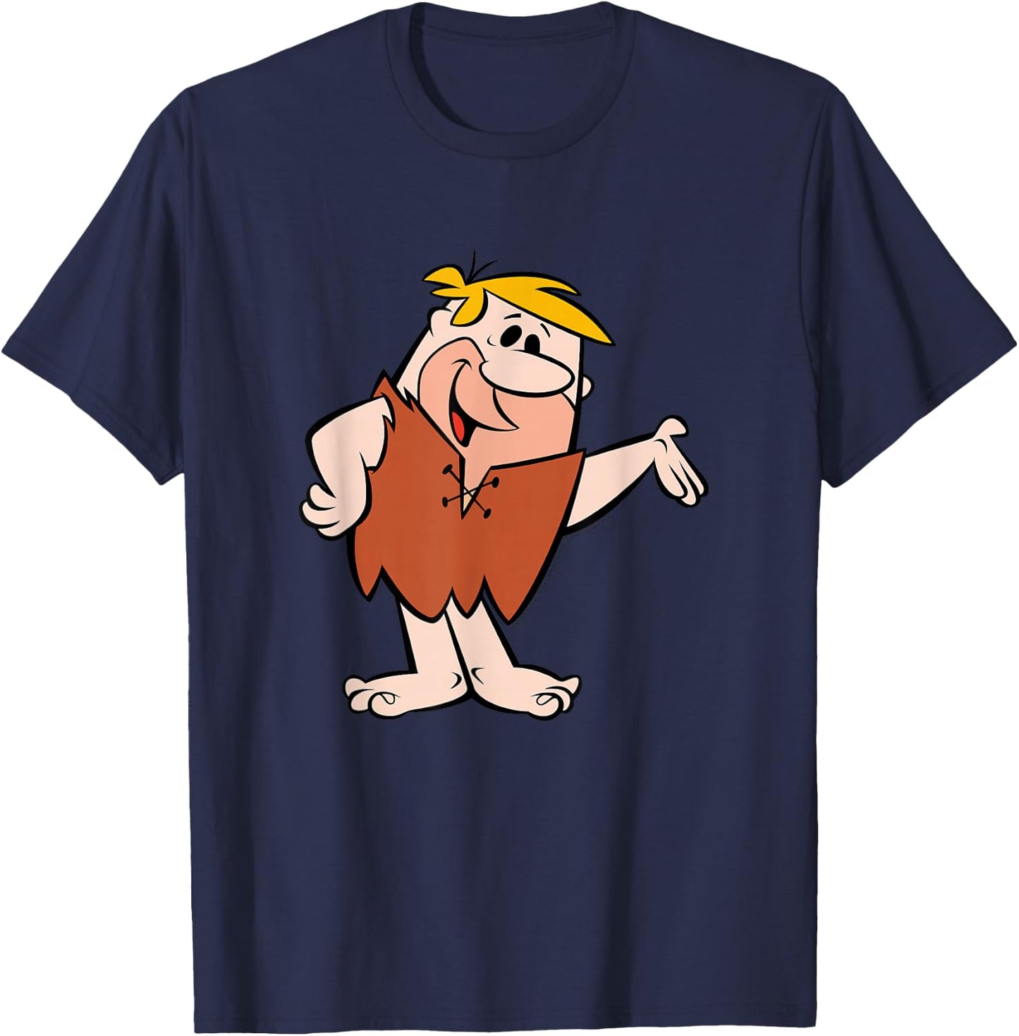 The Flintstones Barney Rubble Big Solo Shot T-Shirt - T-Shirt | Navy