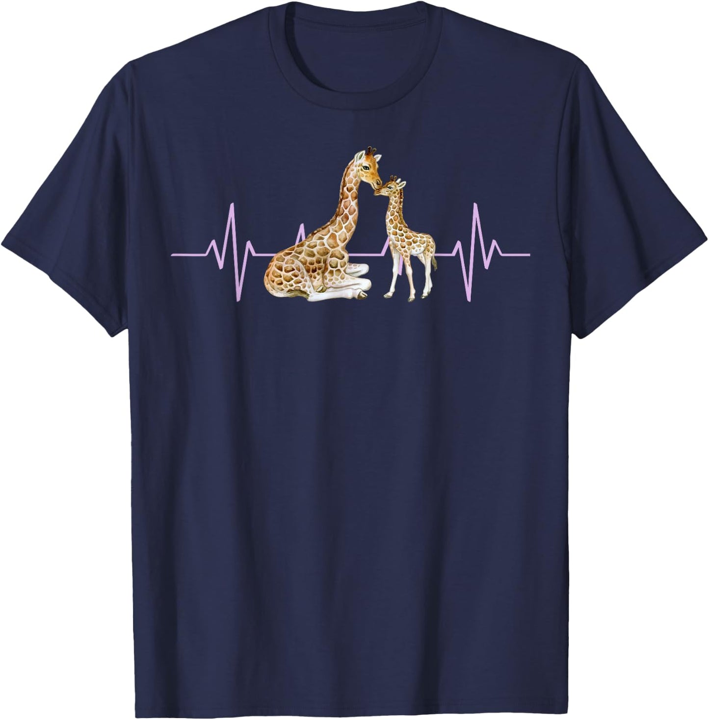 Giraffe Safari Giraffe Lovers T-Shirt - T-Shirt | Navy