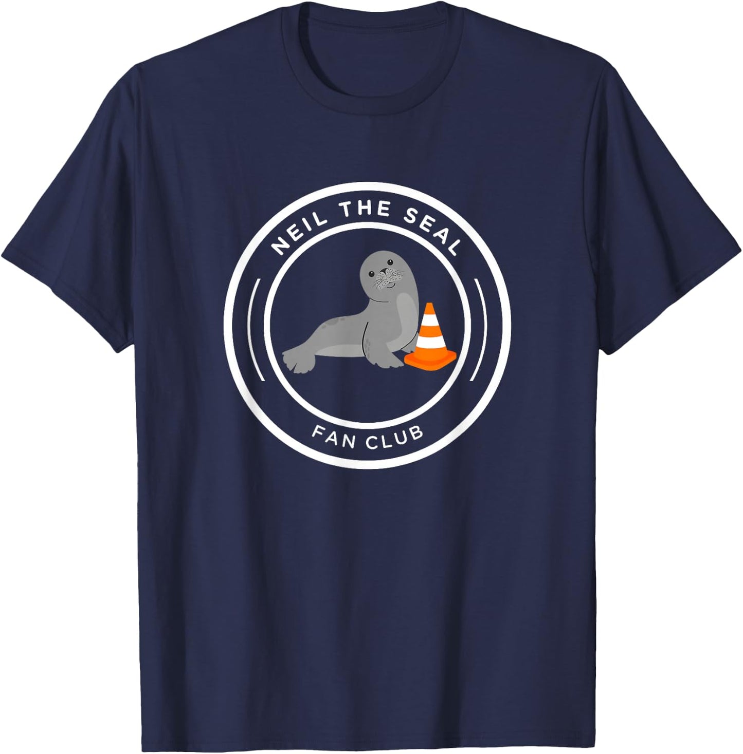 Neil the Seal T-Shirt - T-Shirt | Navy