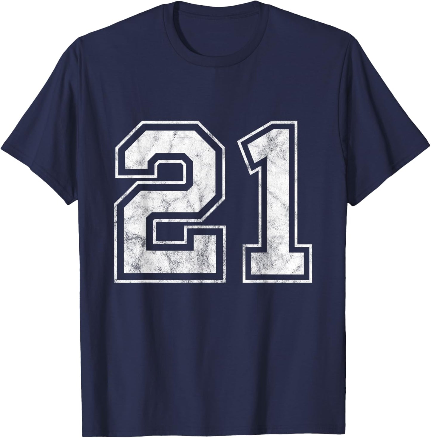 Number 21 T-Shirt - T-Shirt | Navy
