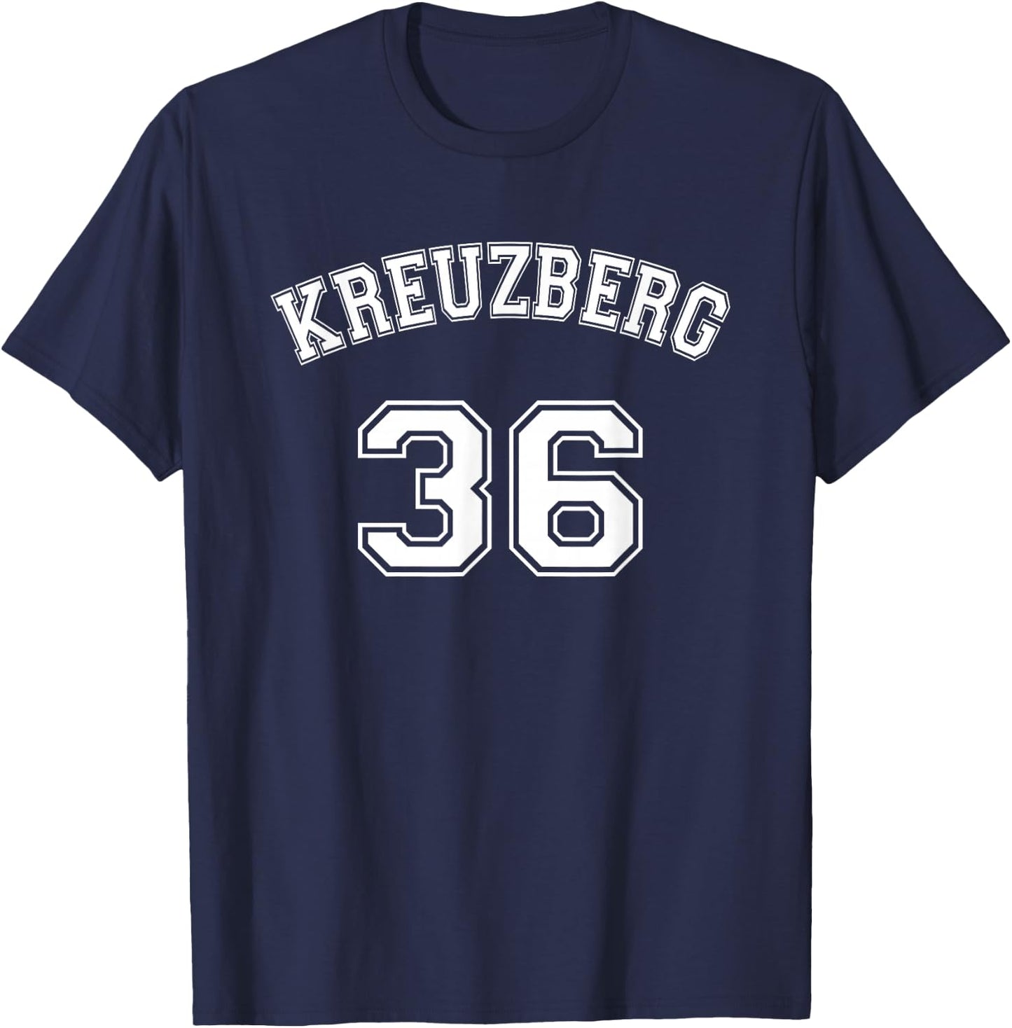 Kreuzberg 36 - Schwarzes Nostalgie Design Berliner Bezirk T-Shirt - T-Shirt | Navy