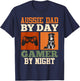 AUSSIE DAD BY DAY GAMER BY NIGHT Funny Vintage T-Shirt - T-Shirt | Navy