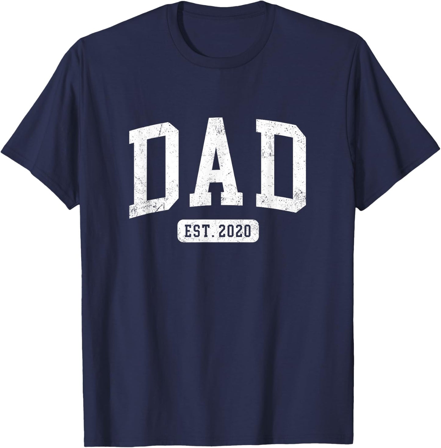Dad Est 2020 Fathers Day Idea for Daddy T-Shirt - T-Shirt | Navy