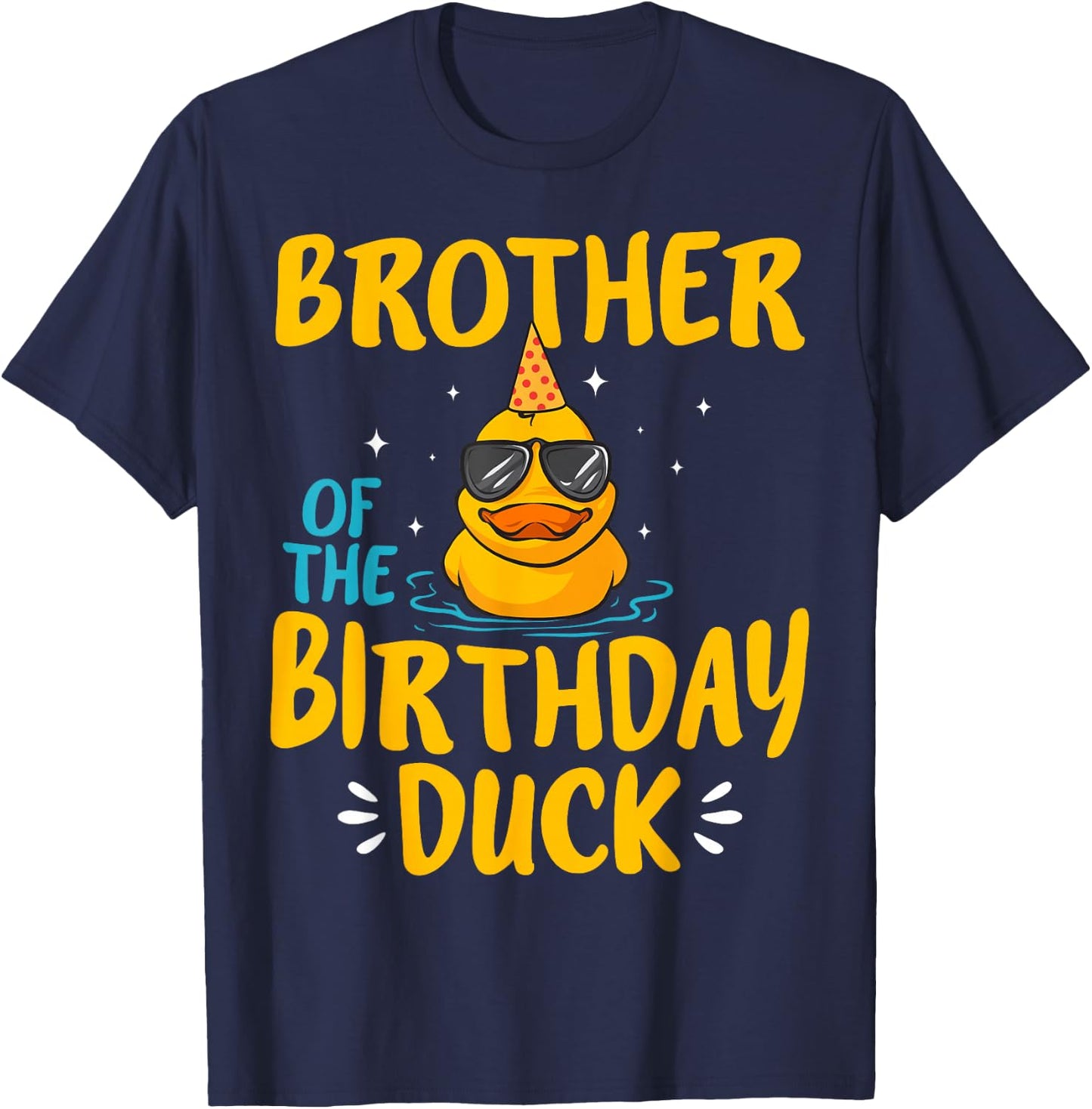 Rubber Duckies Brother Of The Birthday Duck Rubber Duck T-Shirt - T-Shirt | Navy