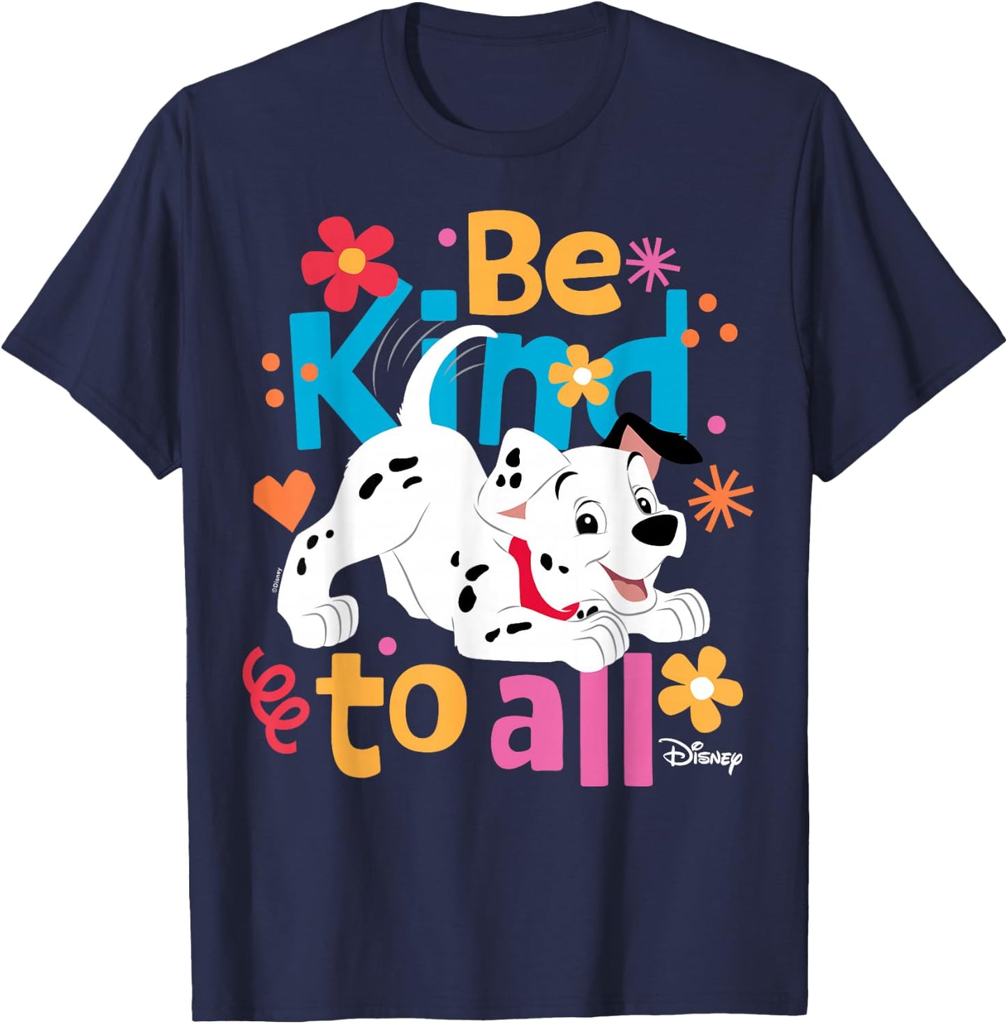 101 Dalmatians - Be Kind To All T-Shirt - T-Shirt | Navy