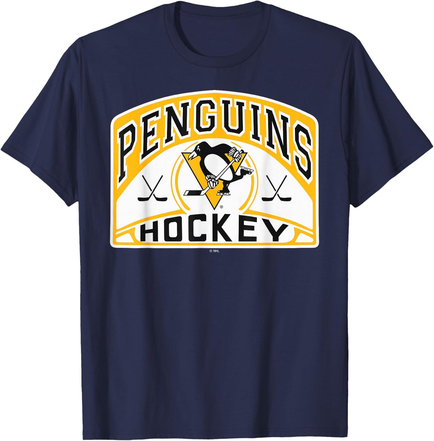 Pittsburgh Penguins Glide Dark Heather Officially Licensed T-Shirt - T-Shirt | Navy
