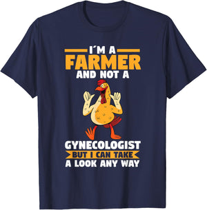 Im a Farmer and not a Gynecologist T-Shirt - T-Shirt | Navy