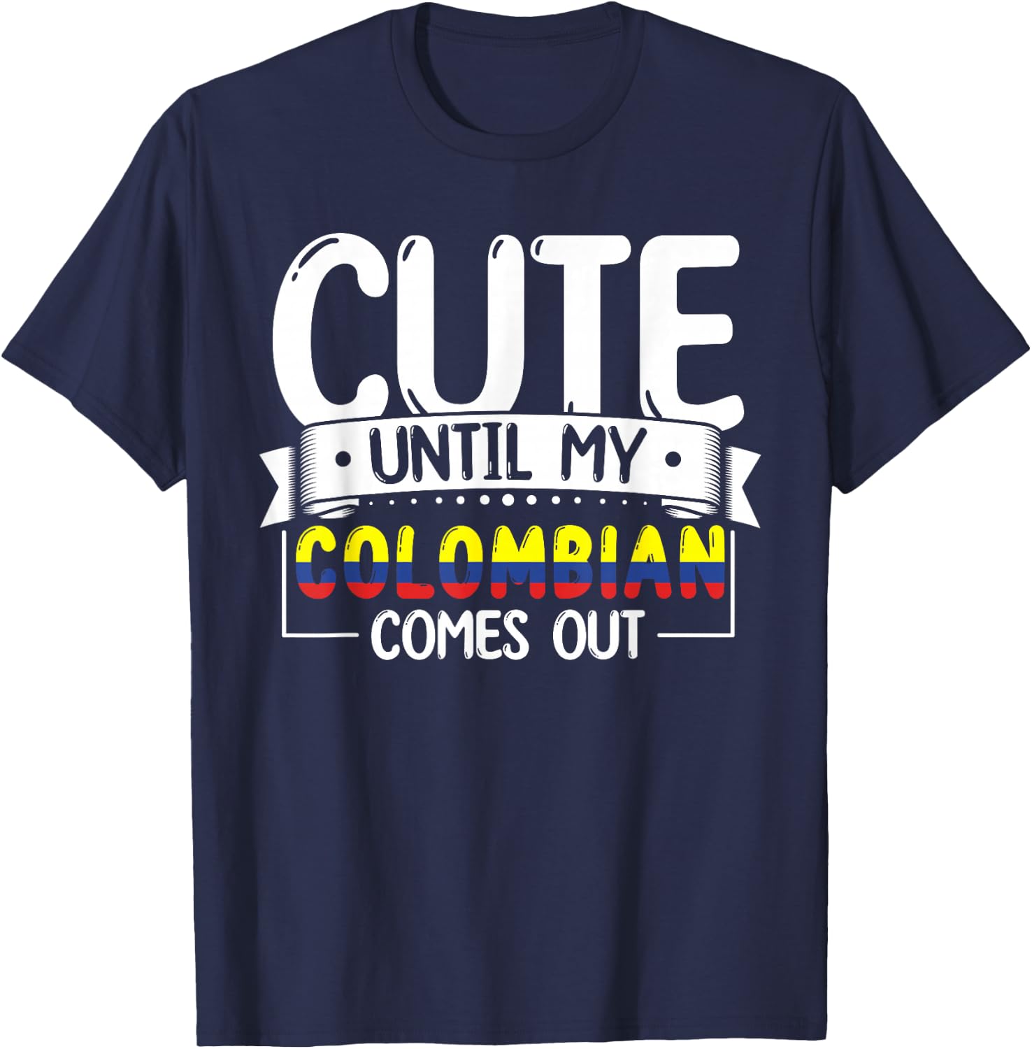 Colombian Roots Outfit Funny Colombia Heritage Women T-Shirt - T-Shirt | Navy