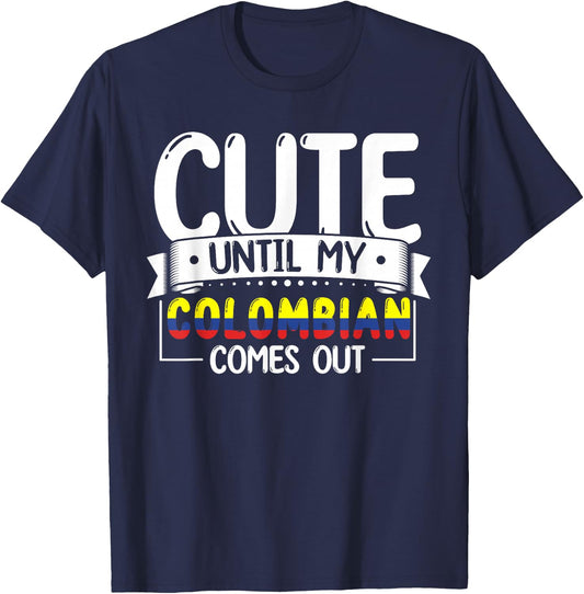 Colombian Roots Outfit Funny Colombia Heritage Women T-Shirt - T-Shirt | Navy