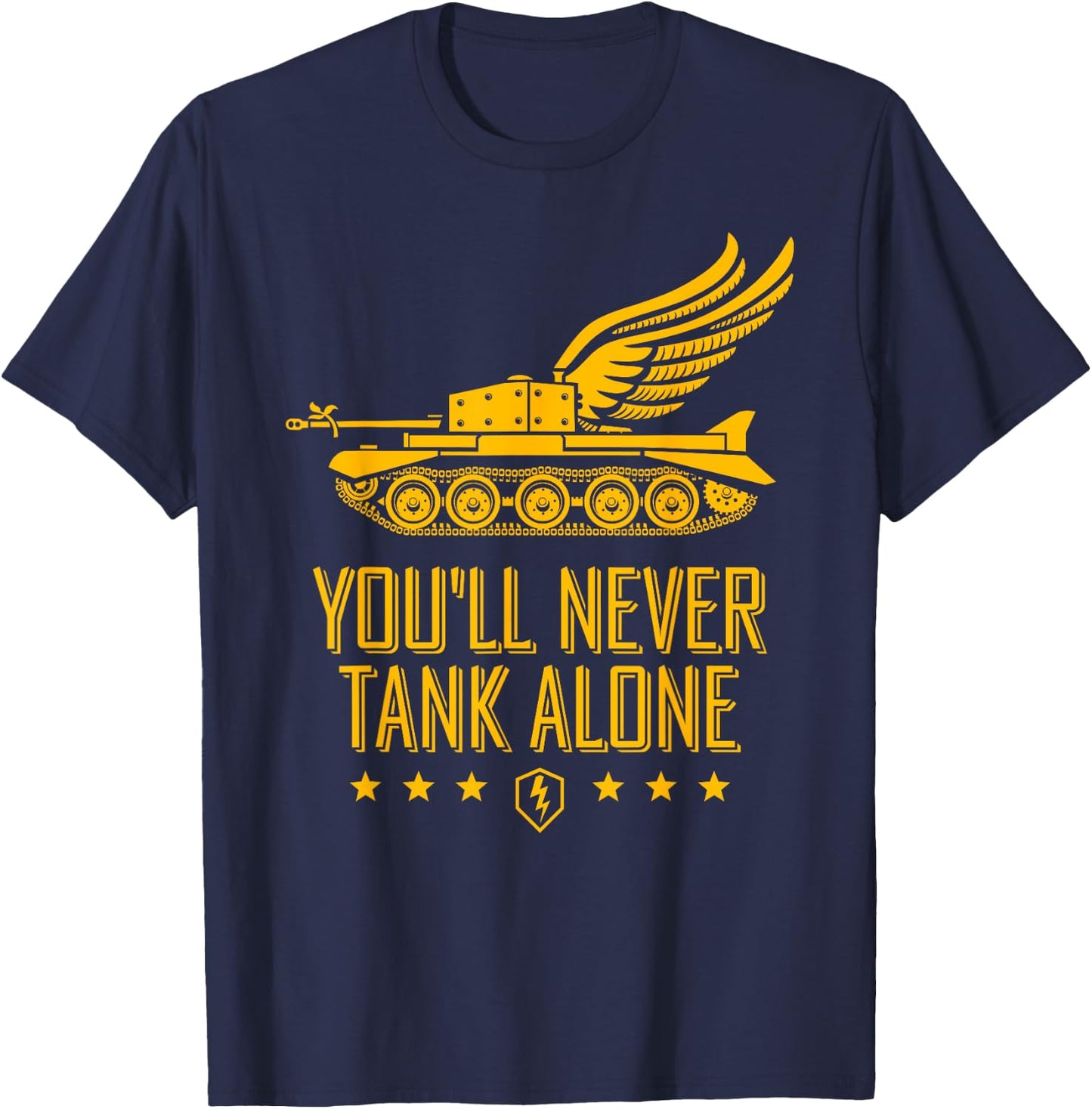 World of Tanks Blitz You'll Never Tank Alone T-Shirt - T-Shirt | Navy