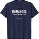 Immanuel God With Us Matthew 1:23 T-Shirt - T-Shirt | Navy