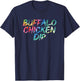 Buffalo Chicken Dip Tie Dye Food Vintage Inspired Streetwear T-Shirt - T-Shirt | Navy