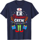 ER Christmas Nurse Crew Nursing Women Men Pajama Xmas T-Shirt - T-Shirt | Navy
