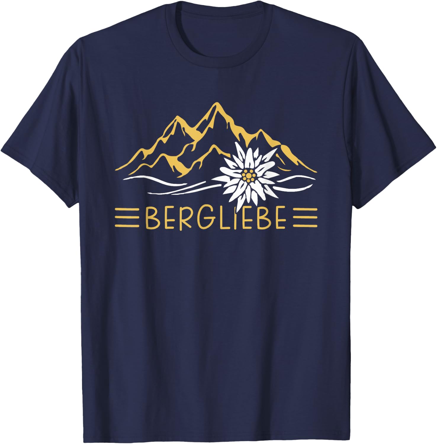 Hiking design as hiking accessory for the mountains , black, s T-Shirt - T-Shirt | Navy