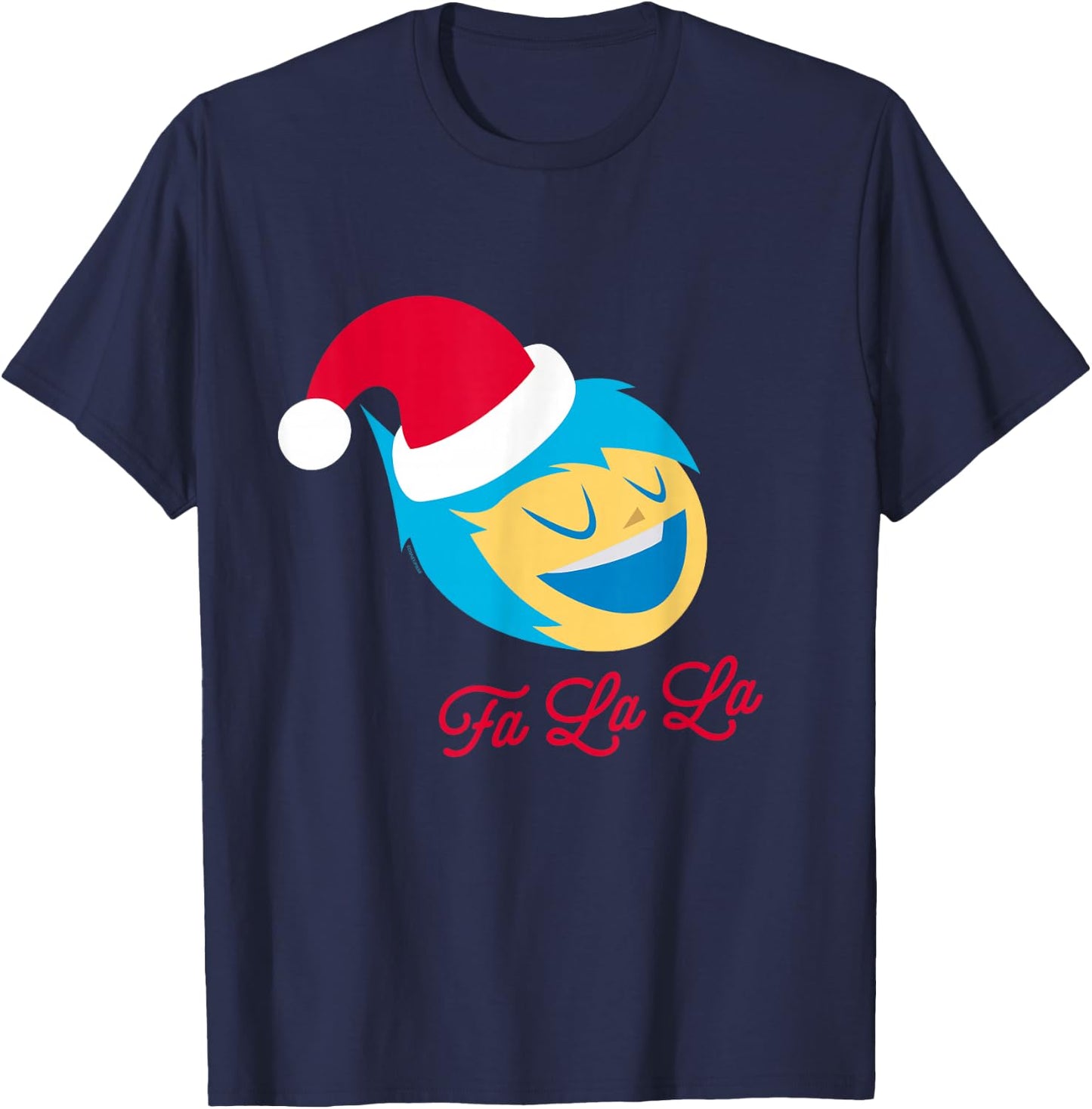 Disney and Pixar’s Inside Out 2 Christmas Fa La La Santa Joy T-Shirt - T-Shirt | Navy