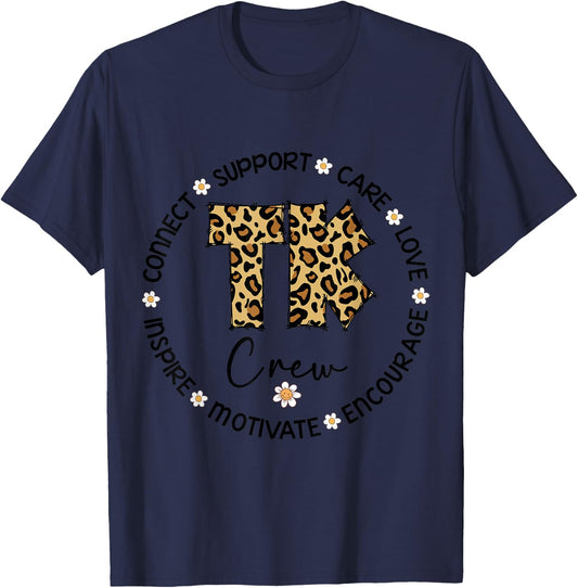 Leopard TK Crew Appreciation Week Goes Back to School T-Shirt - T-Shirt | Navy