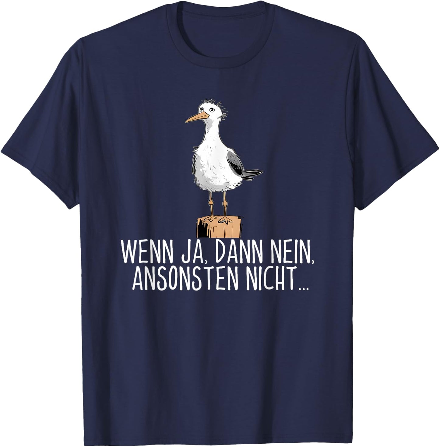 Wenn ja dann nein ansonsten nicht , black T-Shirt - T-Shirt | Navy