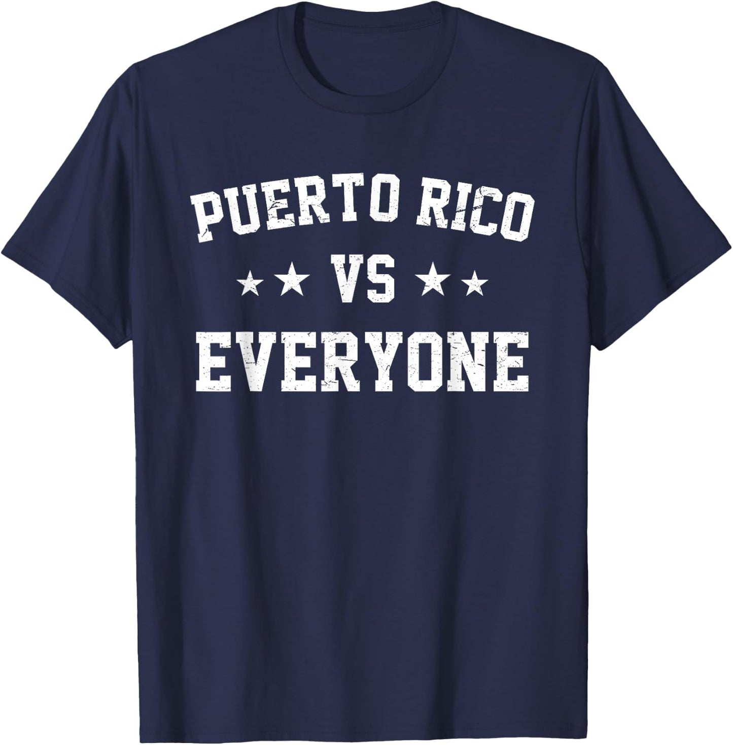 Puerto Rico VS Everyone | Season Trend T-Shirt - T-Shirt | Navy