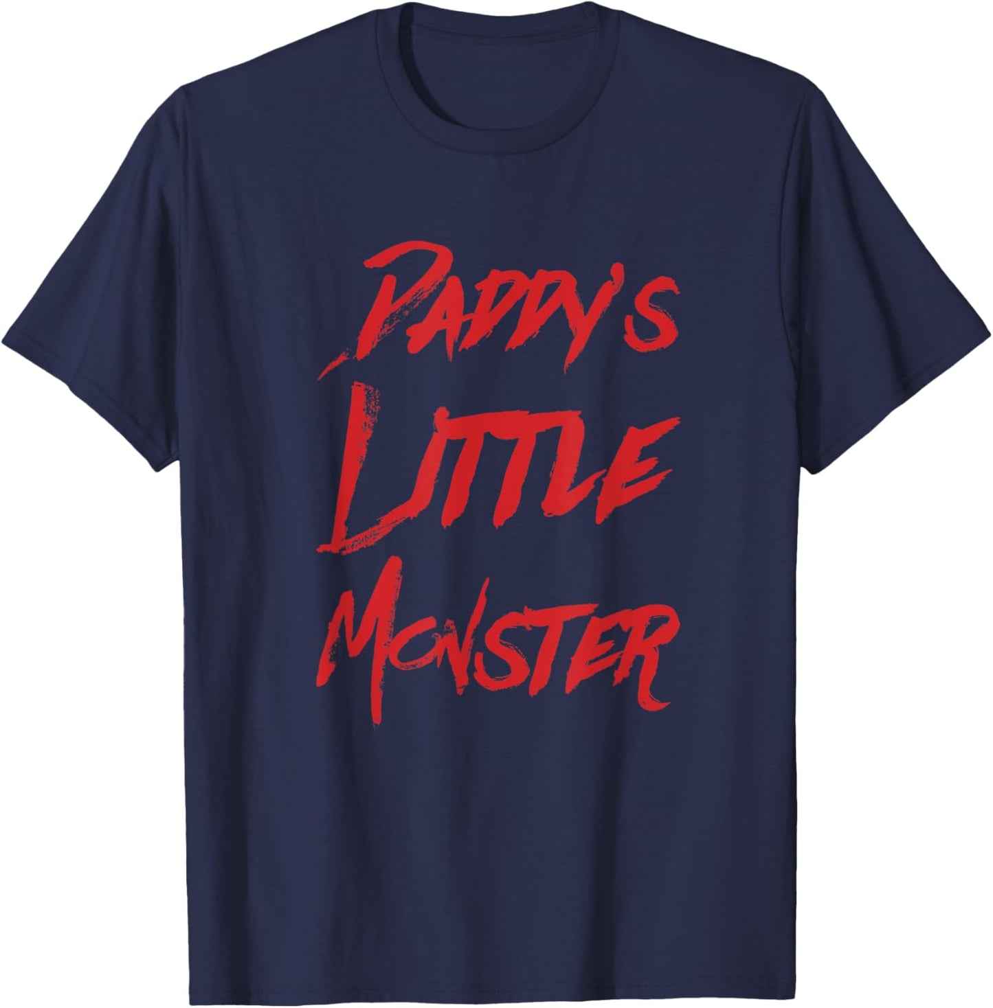 Daddy's Little Monster Halloween T-Shirt - T-Shirt | Navy