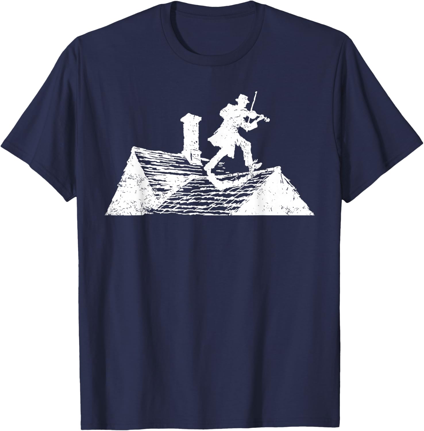 Fiddler On Roof Retro Musical Theater Broadway Theatre T-Shirt - T-Shirt | Navy
